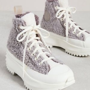 Converse- Run Star Hike Sherpa Sneakers-  Women 10 (US); Mens (8.5)